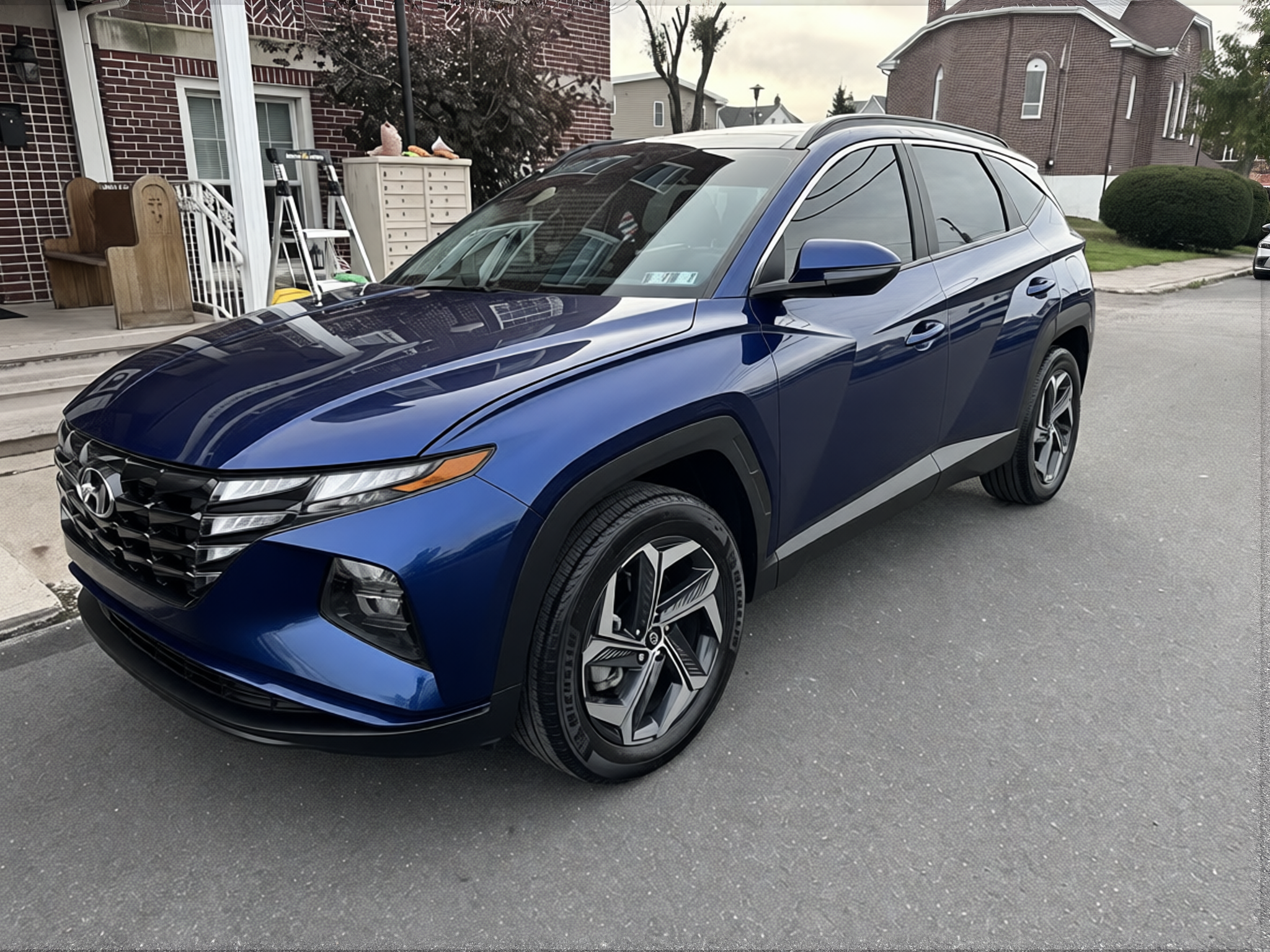 Preview Car 31 rendered in Deep Navy satin paint