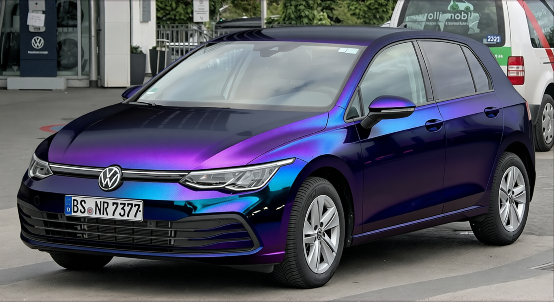 Car rendered in Super Gloss Spectrum gloss wrap