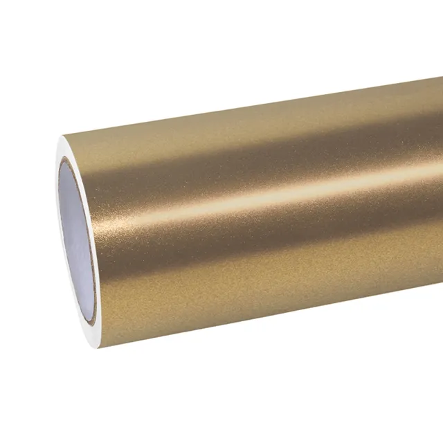 Ravoony Gloss Metallic Champaign Dark Gold vinyl wrap film texture · Specced